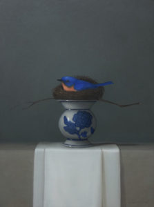 Sarah Siltala, Still Life with Bluebird and Nest